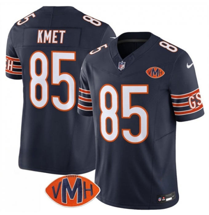 Men's Chicago Bears #85 Cole Kmet Navy 2025 F.U.S.E. With VMH Vapor Untouchable Limited Football Stitched Jersey