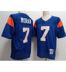 Blue Mountain State #7 Alex Moran Blue Stitched Football Jersey