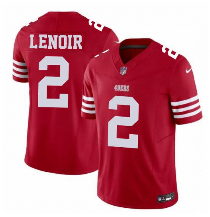 Women's San Francisco 49ers #2 Deommodore Lenoir Red Nike Scarlet Limited Jersey