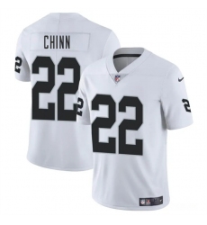Men's Las Vegas Raiders #22 Jeremy Chinn White 2025 Vapor Football Stitched Jersey