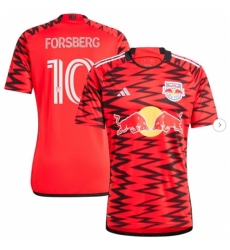 Men New York Red Bulls Emil Forsberg adidas Red 2024 Legacy Replica Player Jersey
