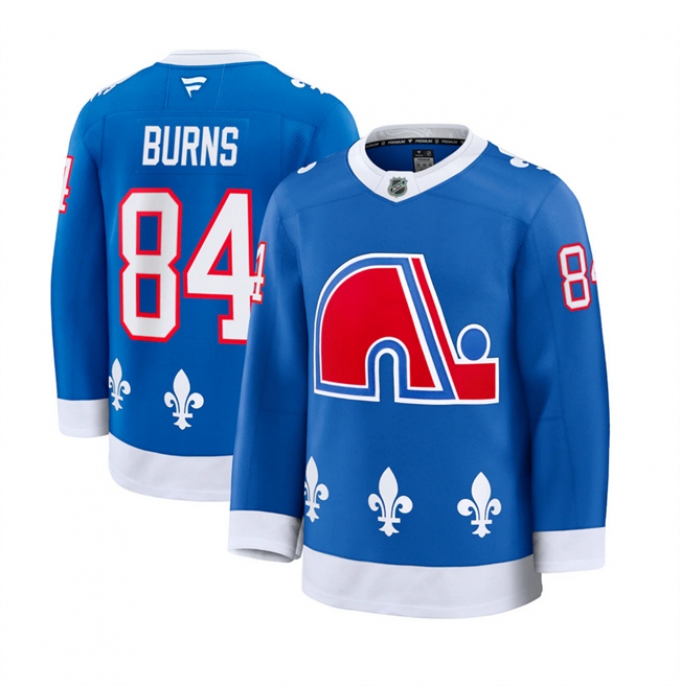 Men's Colorado Avalanche #84 Brent Burns Blue 2025 Alternate Stitched Jersey