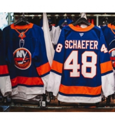 Men New York Islanders Matthew Schaefer #48 Navy 2024-25 Stitched Hockey Jersey
