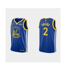 Men's Golden State Warriors #2 Ryan Rollins 2022 Yellow Stitched Basketball Jersey