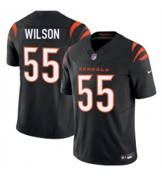Men's Cincinnati Bengals #55 Logan Wilson Black 2025 F.U.S.E. Vapor Untouchable Limited Stitched Football Jersey
