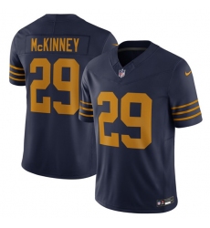 Men's Green Bay Packers #29 Xavier McKinney Navy The 1923 Classic Vapor F.U.S.E. Limited Football Stitched Jersey