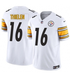 Men's Pittsburgh Steelers #16 Adam Thielen White 2025 F.U.S.E. Vapor Limited Football Stitched Jersey