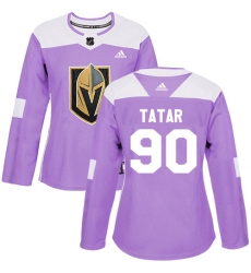 Women's Adidas Washington Capitals #6 Michal Kempny Authentic Purple Fights Cancer Practice NHL Jersey