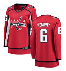 Women's Washington Capitals #6 Michal Kempny Fanatics Branded Red Home Breakaway NHL Jersey