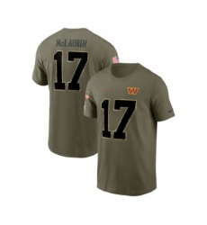 Men's Washington Commanders #17 Terry McLaurin 2022 Olive Salute to Service T-Shirt