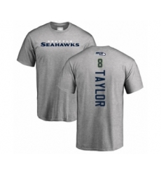 Football Seattle Seahawks #8 Jamar Taylor Ash Backer T-Shirt
