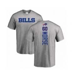 Football Buffalo Bills #60 Mitch Morse Ash Backer T-Shirt