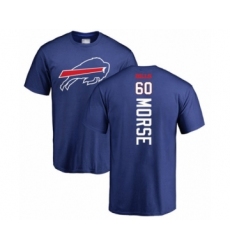 Football Buffalo Bills #60 Mitch Morse Royal Blue Backer T-Shirt