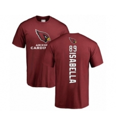 Football Arizona Cardinals #89 Andy Isabella Maroon Backer T-Shirt