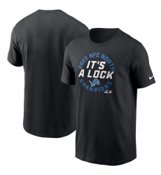 Men's Detroit Lions Black 2023 NFC West Champions T-Shirt