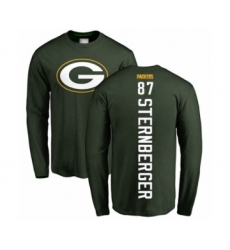 Football Green Bay Packers #87 Jace Sternberger Green Backer Long Sleeve T-Shirt