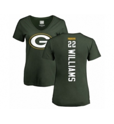 Football Women's Green Bay Packers #22 Dexter Williams Green Backer T-Shirt