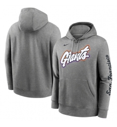 Men's San Francisco Giants Heather Charcoal 2025 City Connect French Terry Club Pullover Hoodie