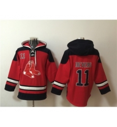 Men's Boston Red Sox #11 Rafael Devers Ageless Must-Have Lace-Up Pullover Hoodie