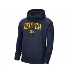 Men's Denver Nuggets 2021 Navy Heritage Essential Pullover Basketball Hoodie