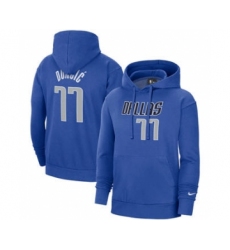 Men's Minnesota Timberwolves #21 Kevin Garnett 2021 Blue Pullover Basketball Hoodie