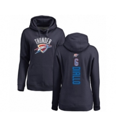 Basketball Women's Oklahoma City Thunder #6 Hamidou Diallo Navy Blue Backer Pullover Hoodie