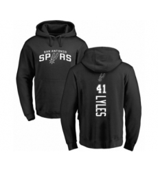 Basketball San Antonio Spurs #41 Trey Lyles Black Backer Pullover Hoodie