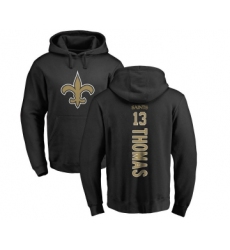 Football New Orleans Saints #13 Michael Thomas Black Backer Pullover Hoodie