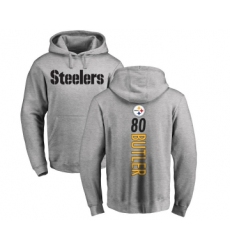 Football Pittsburgh Steelers #80 Jack Butler Ash Backer Pullover Hoodie