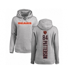 Football Women's Chicago Bears #84 Cordarrelle Patterson Ash Backer Pullover Hoodie