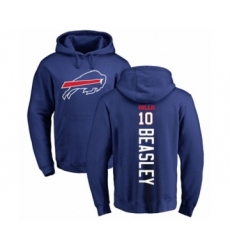 Football Buffalo Bills #10 Cole Beasley Royal Blue Backer Pullover Hoodie