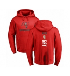 Football Tampa Bay Buccaneers #9 Matt Gay Red Backer Pullover Hoodie