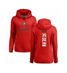 Football Women's Tampa Bay Buccaneers #35 Jamel Dean Red Backer Pullover Hoodie