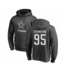 Football Dallas Cowboys #95 Christian Covington Ash One Color Pullover Hoodie