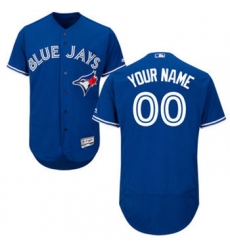 Men's Toronto Blue Jays Majestic Flex Base Authentic Collection Blue Custom Jersey