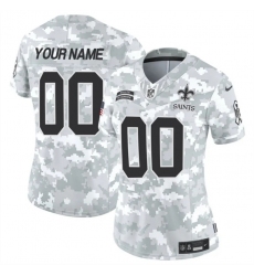 Women's New Orleans Saints Active Player Custom 2024 F.U.S.E Arctic Camo Salute To Service Limited Stitched Football Jersey(Run Small)