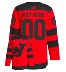 Men's New Jersey Devils Custom Red 2023-2024 Stadium Series Stitched Jersey