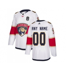 Men's Florida Panthers Active Player Custom White 2023 Stanley Cup Final Stitched Jersey