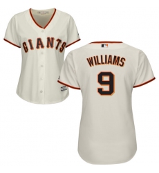 Women's Majestic San Francisco Giants #9 Matt Williams Authentic Cream Home Cool Base MLB Jersey