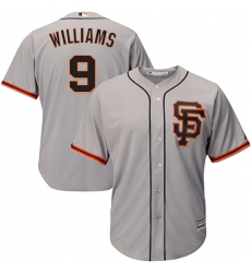 Youth Majestic San Francisco Giants #9 Matt Williams Authentic Grey Road 2 Cool Base MLB Jersey