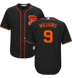 Youth Majestic San Francisco Giants #9 Matt Williams Replica Black Alternate Cool Base MLB Jersey