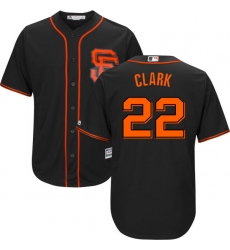 Men's Majestic San Francisco Giants #22 Will Clark Replica Black 2015 Alternate Cool Base MLB Jersey