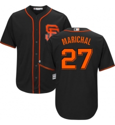 Youth Majestic San Francisco Giants #27 Juan Marichal Authentic Black Alternate Cool Base MLB Jersey