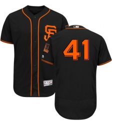 Men's Majestic San Francisco Giants #41 Mark Melancon Black Flexbase Authentic Collection MLB Jersey