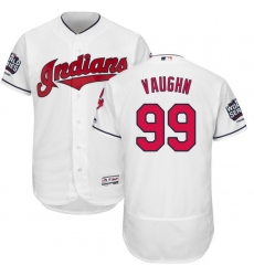 Men's Majestic Cleveland Indians #99 Ricky Vaughn White 2016 World Series Bound Flexbase Authentic Collection MLB Jersey