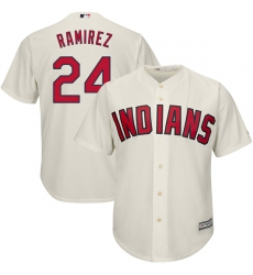 Youth Majestic Cleveland Indians #24 Manny Ramirez Authentic Cream Alternate 2 Cool Base MLB Jersey