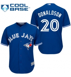 Youth Majestic Toronto Blue Jays #20 Josh Donaldson Authentic Blue Alternate MLB Jersey