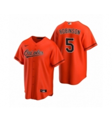 Men's Baltimore Orioles #5 Brooks Robinson Nike Orange 2020 Replica Alternate Jersey