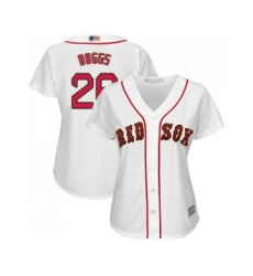 Women's Boston Red Sox #26 Wade Boggs Authentic White 2019 Gold Program Cool Base Baseball Jersey