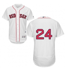 Men's Majestic Boston Red Sox #24 David Price White Home Flex Base Authentic Collection MLB Jersey